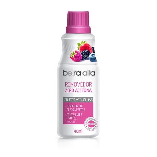 Removedor Beira Alta Zero Acetona Frutas Vermelhas 90ml