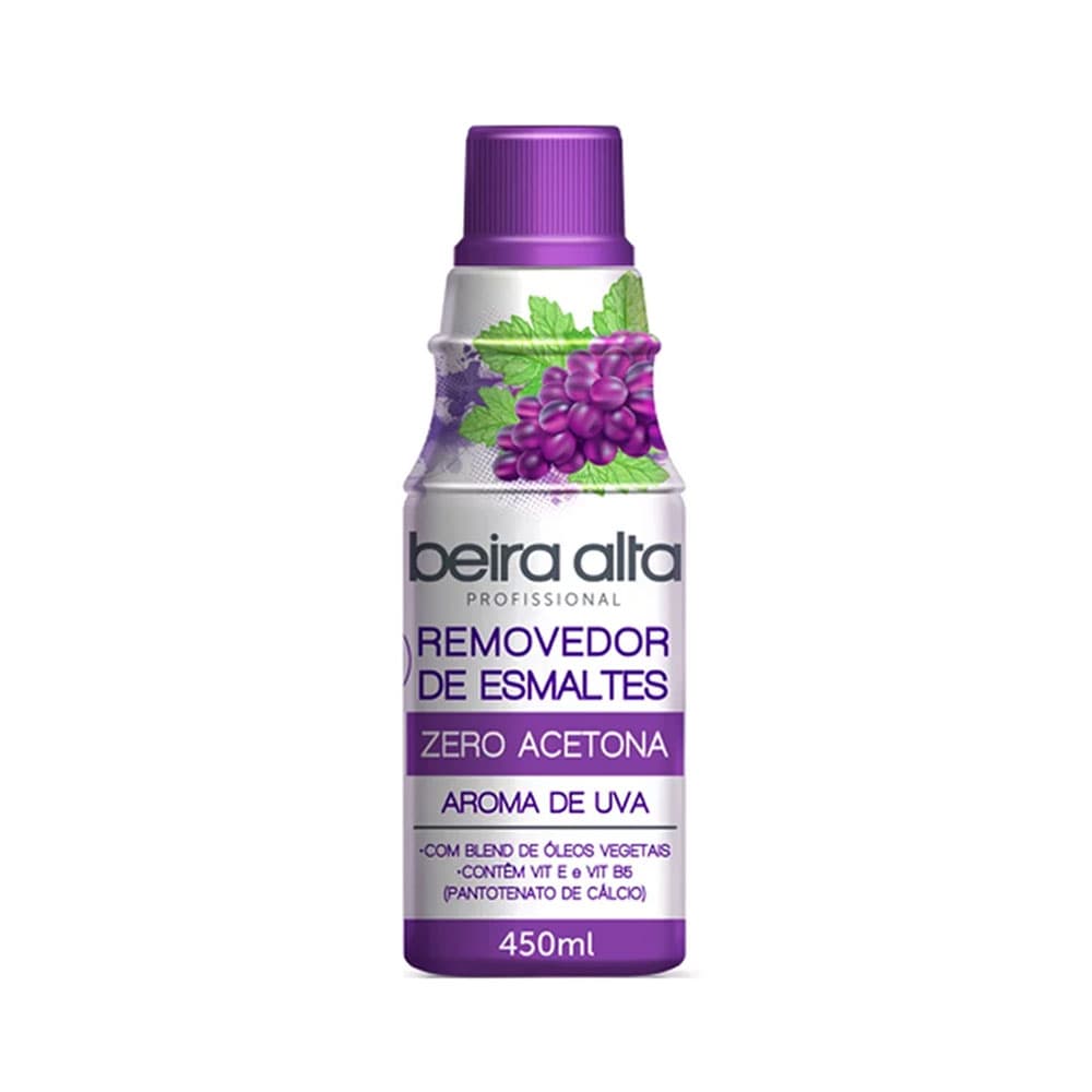 Removedor Beira Alta Zero Acetona Uva 450ml