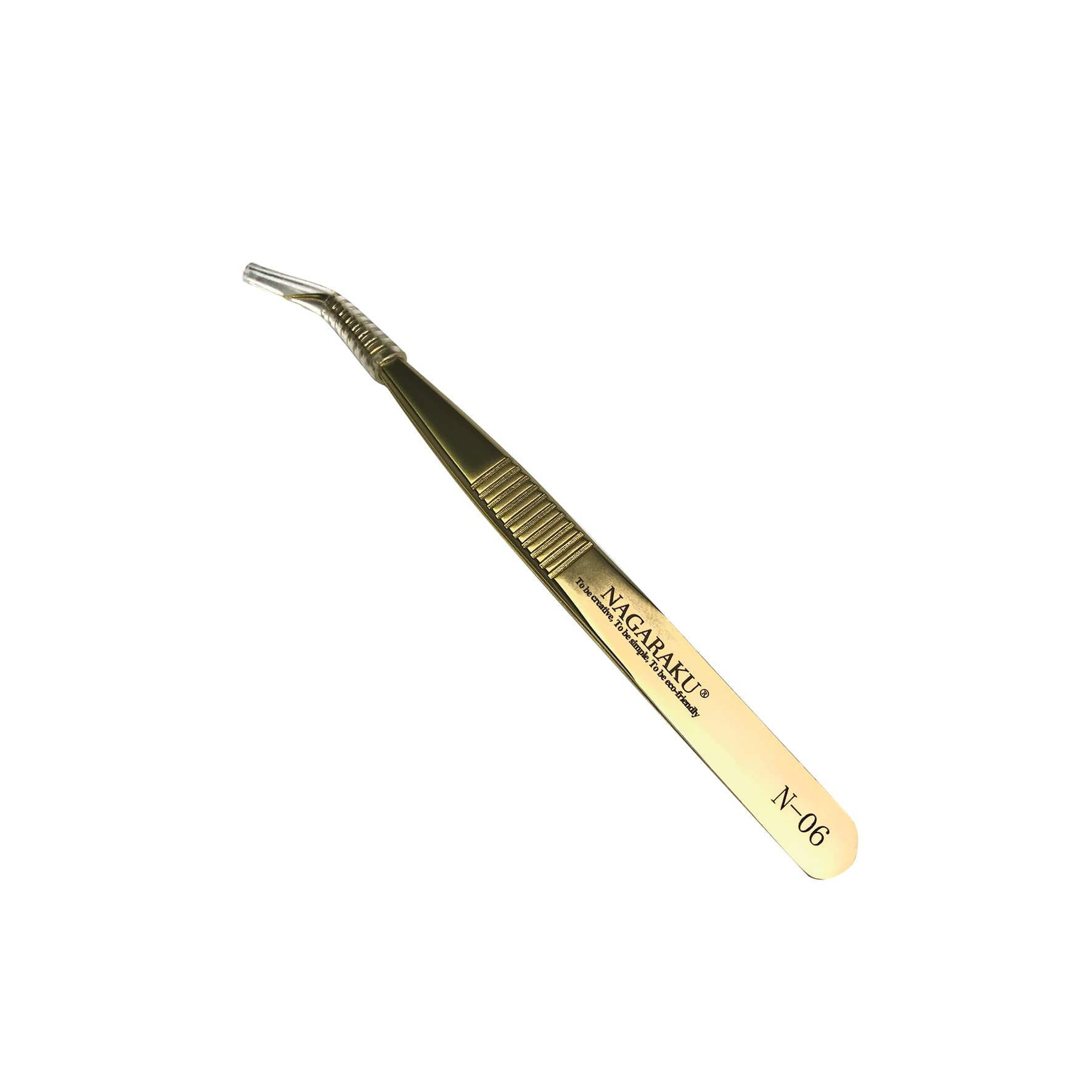 Pinça de Cílios Nagaraku Dourada N-06