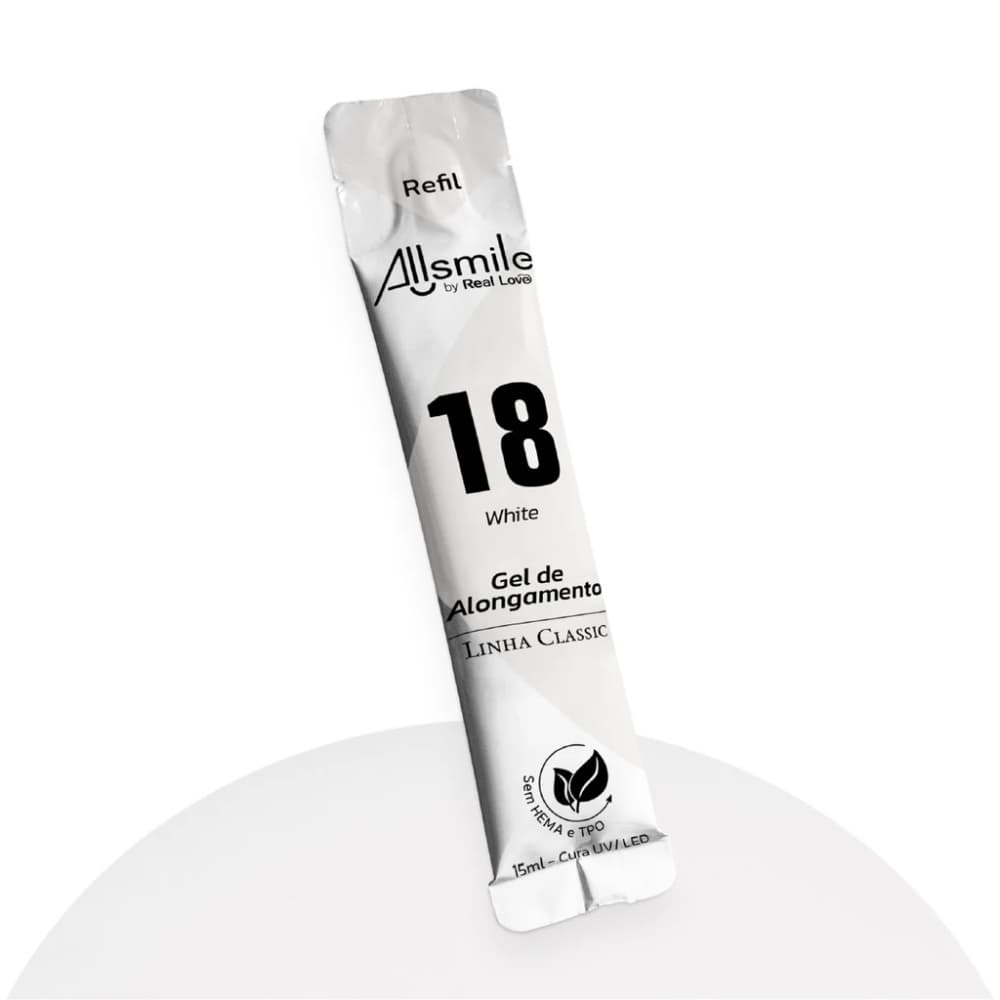 Gel Allsmile by Real Love White 18 Refil 15ml