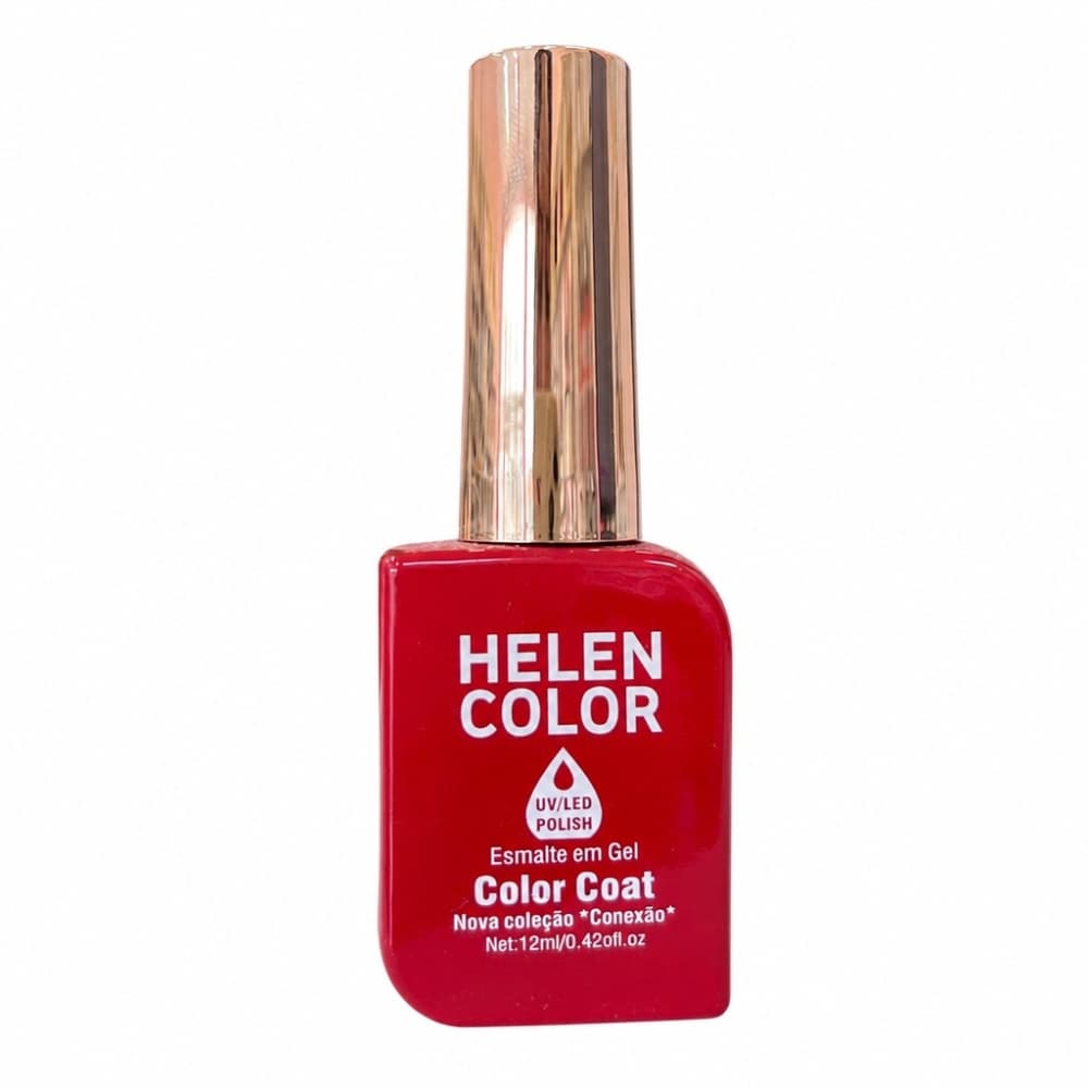 Esmalte em Gel Helen Color Conexão Vermelho 12ml Cor 112
