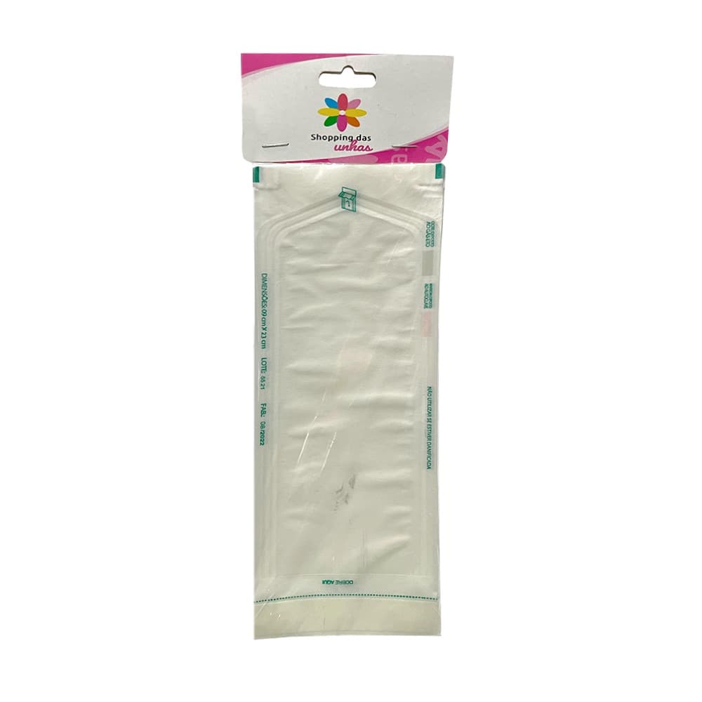 Envelope Autoclave 9x23cm 20 unidades Shopping das Unhas
