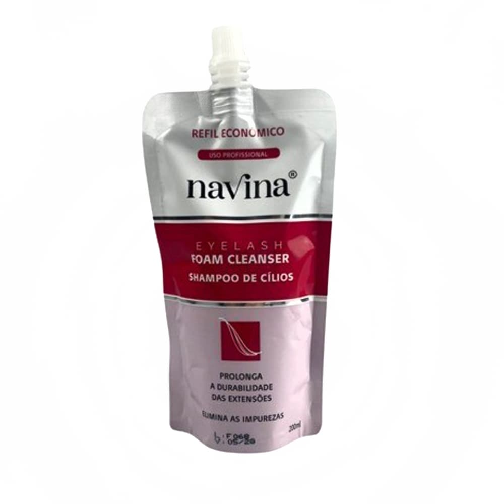 Shampoo de Cílios Foam Cleanser Navina Refil 200ml