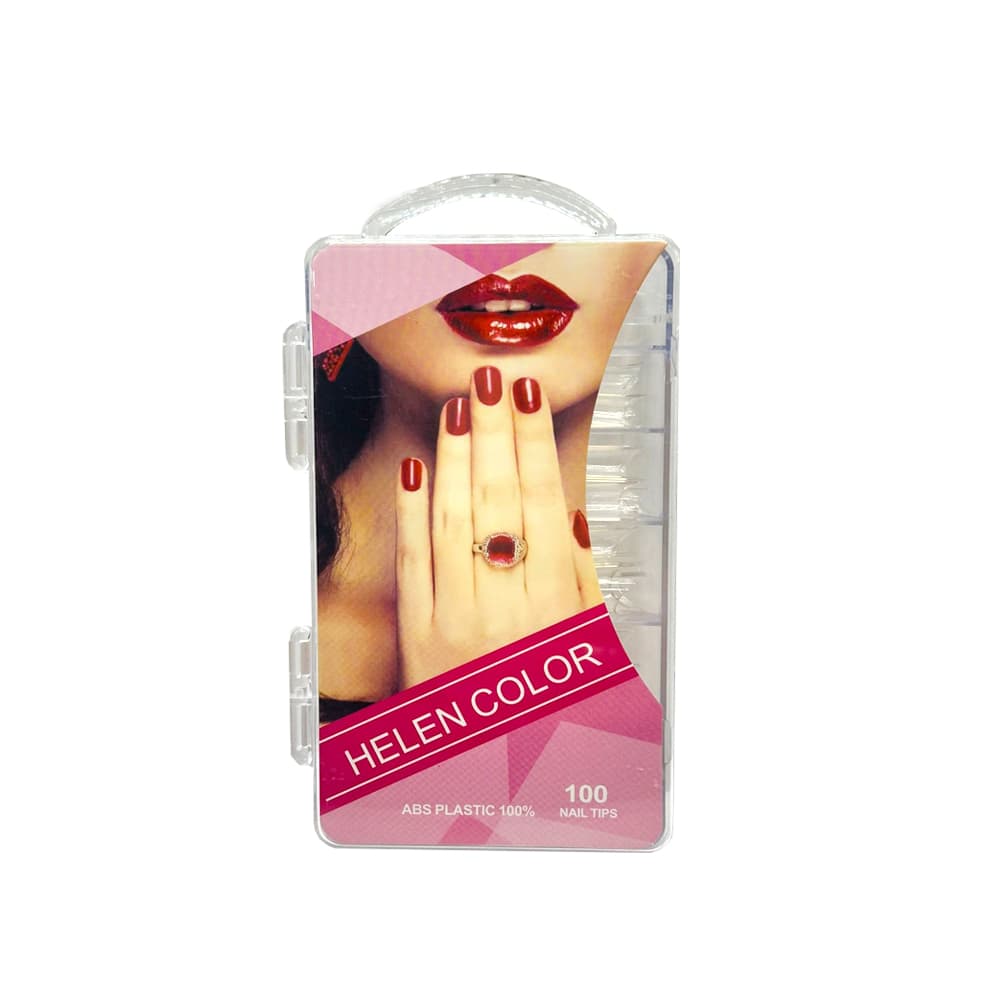 Tip Curvatura C Transparente Helen Color 100 unidades