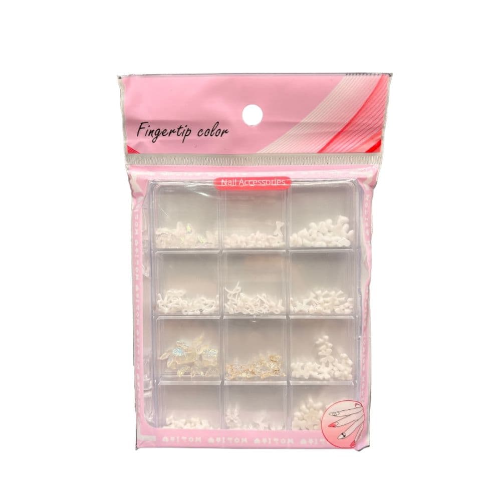 Decoração de Unhas Fingertip Color Branco 02