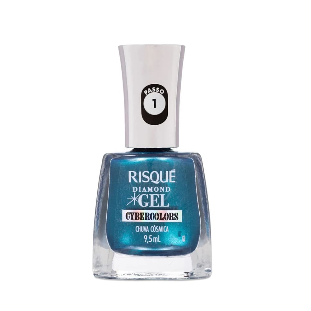 Esmalte Risque Diamond Gel Chuva Cosmica Cybercolors 9,5ml