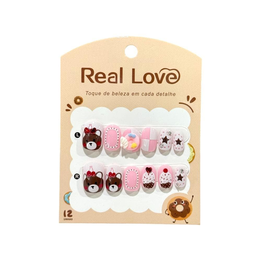Postiça Infantil Candy Real Love 12 unidades