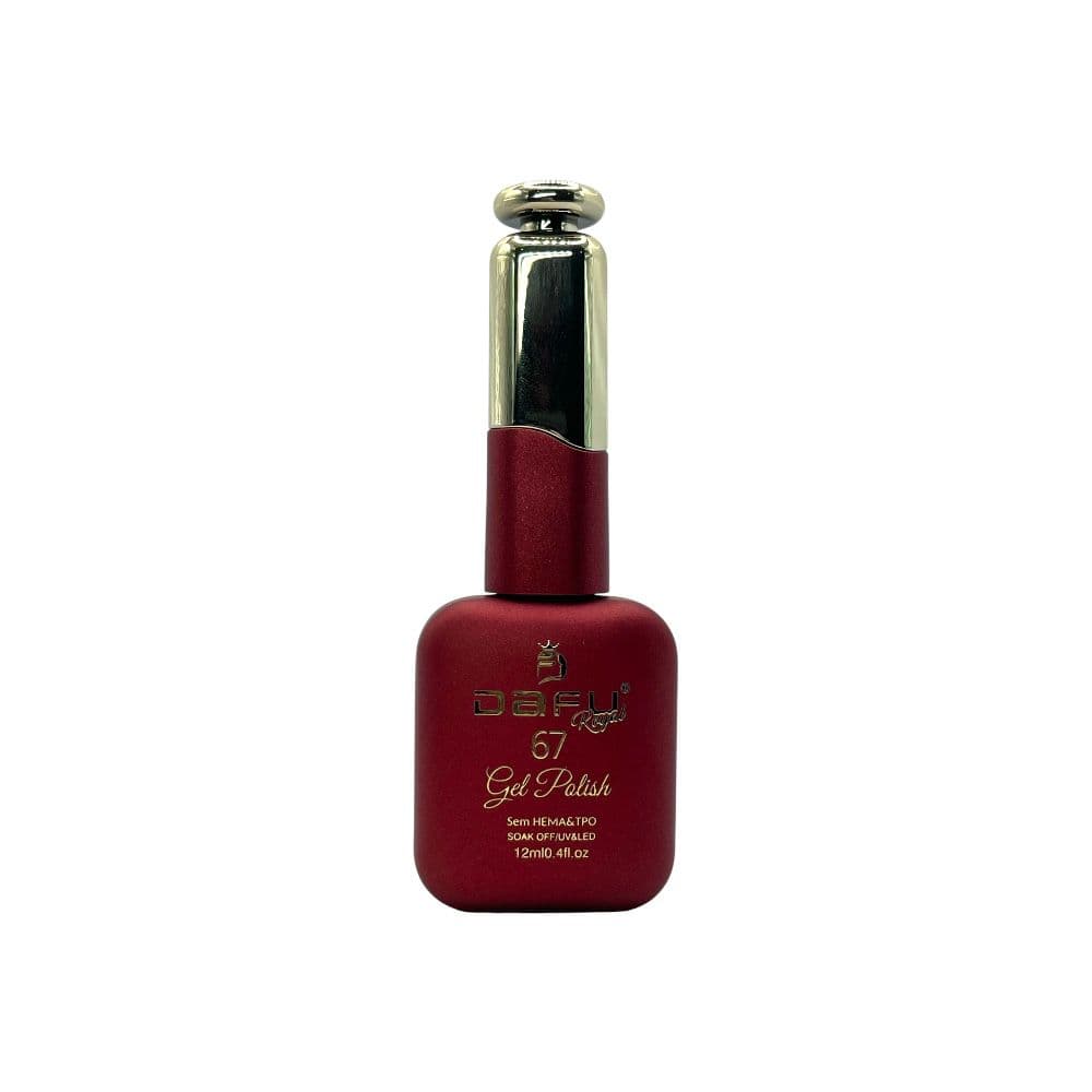 Esmalte em Gel Royal Dafu Vermelho Glitter Flocado 12ml 67