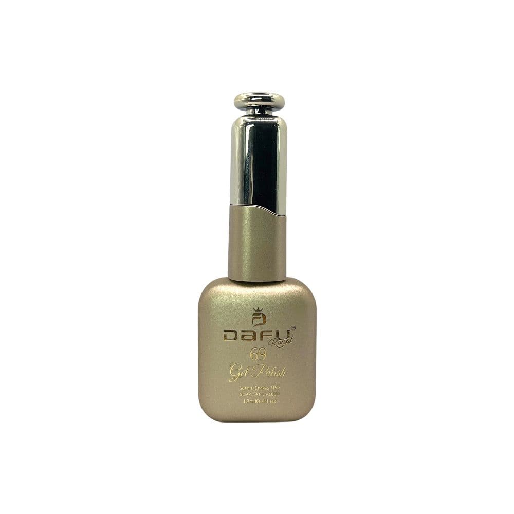 Esmalte em Gel Royal Dafu Dourado Glitter Fino 12ml 69
