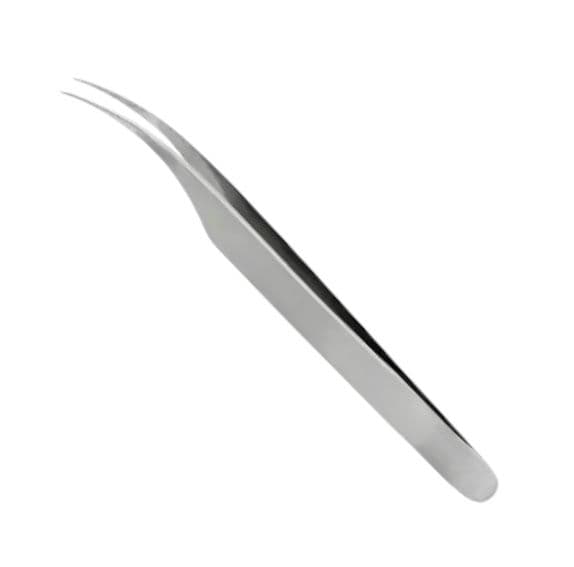 Pinça de Cilios Semi Curvada Prata Zola