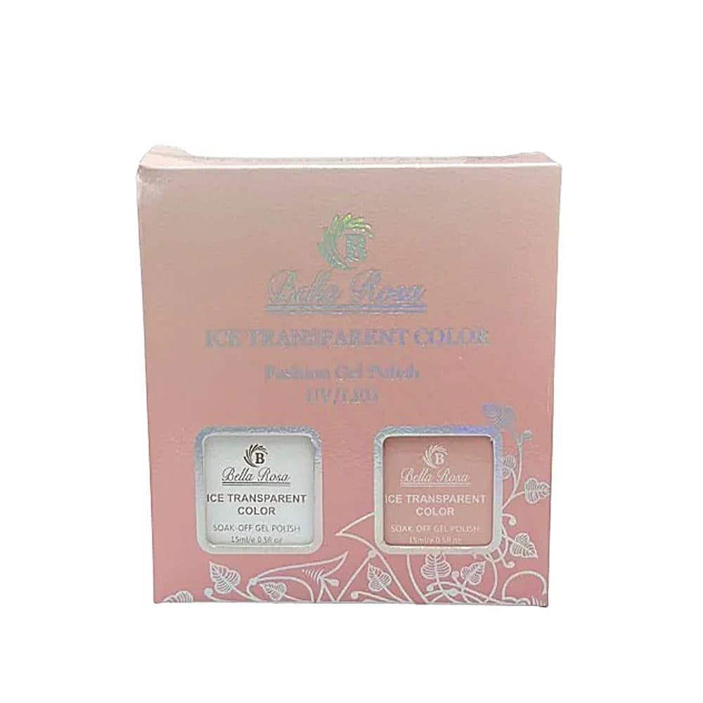 Kit Esmalte em Gel Francesinha Branco e Rosa Bella Rosa