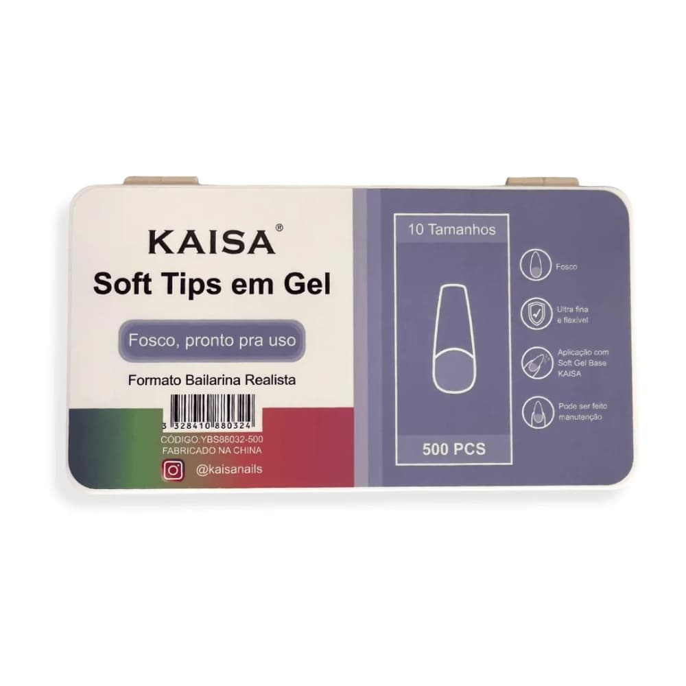 Tips Soft Gel Bailarina Fosca Kaisa 500 unidades