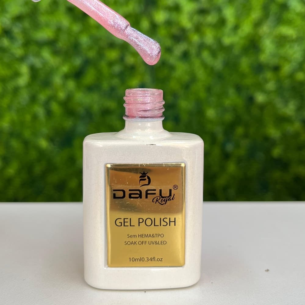 Esmalte em Gel Dafu Royal Pearlescent Diamantado 10ml 010