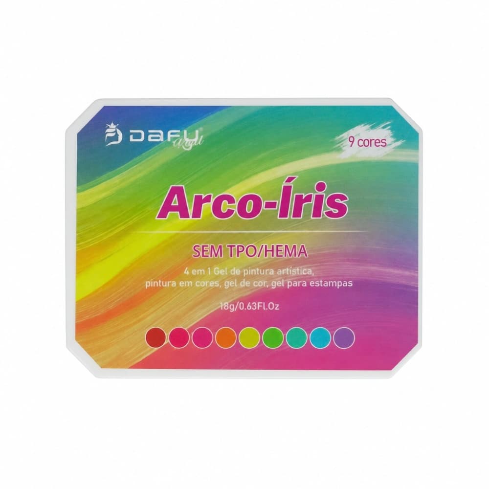 Gel Paint Artístico 4 em 1 Arco-Íris Dafu Royal