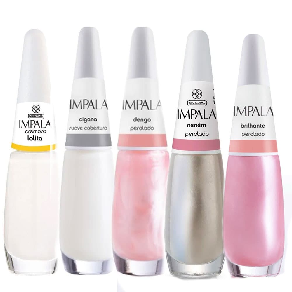 Kit Esmaltes Impala 5 unidades