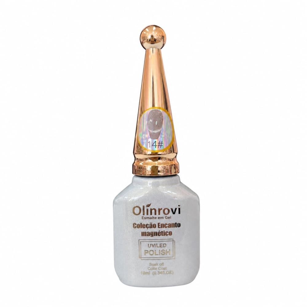 Esmalte em Gel Coleção Encanto Magnético Olínrovi Rosê 10ml 014
