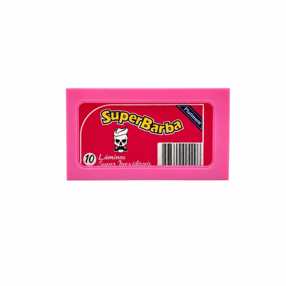 Lâmina de Barbear Super Barba 10 unidades