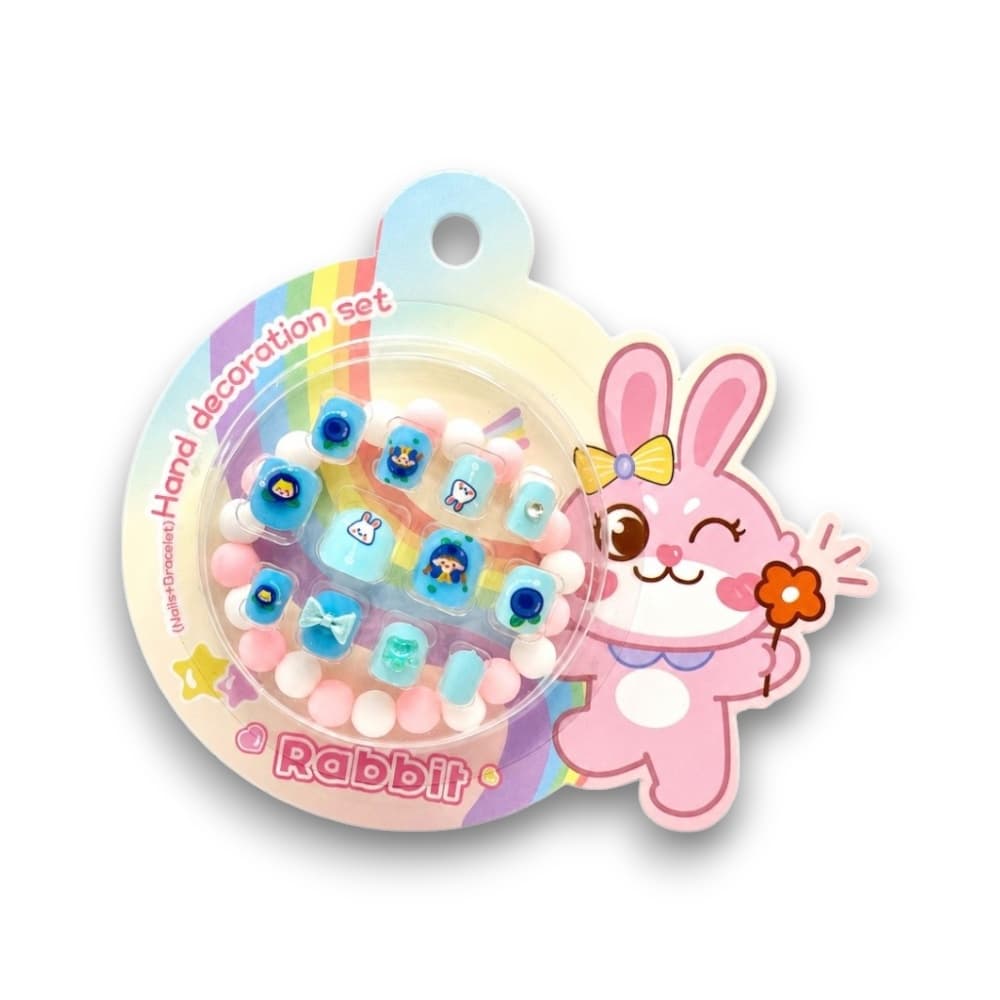 Postiça Infantil Com Pulseira Azul 12 unidades
