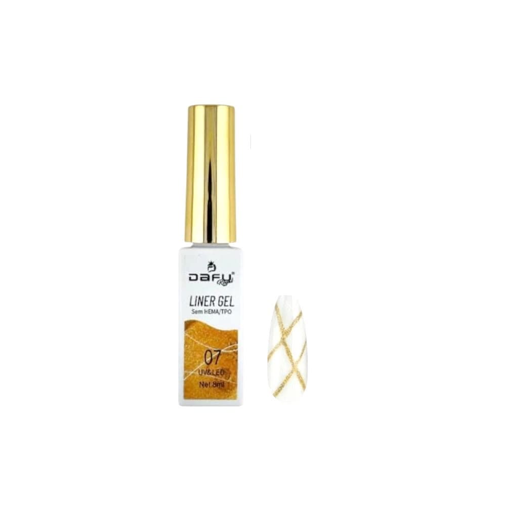 Esmalte em Gel Line Art Dafu Dourado 8ml 007