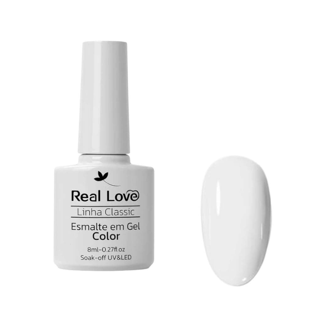 Esmalte em Gel Real Love Classic Branco 8ml 027