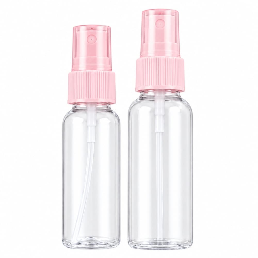 Kit Frasco Spray para Viagem Rosa Claro 2 unidades Real Love
