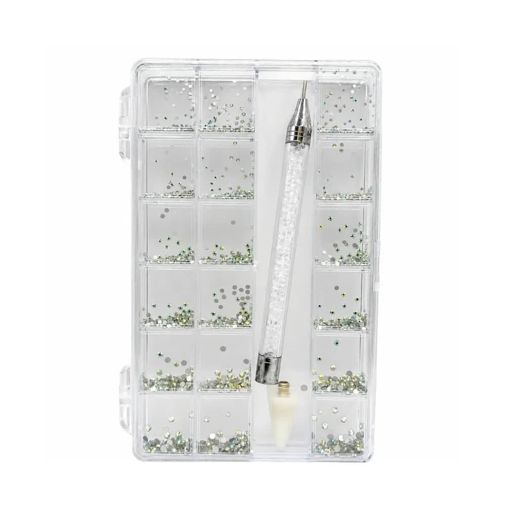 Kit Caneta e Strass Fruta Cor Real Love