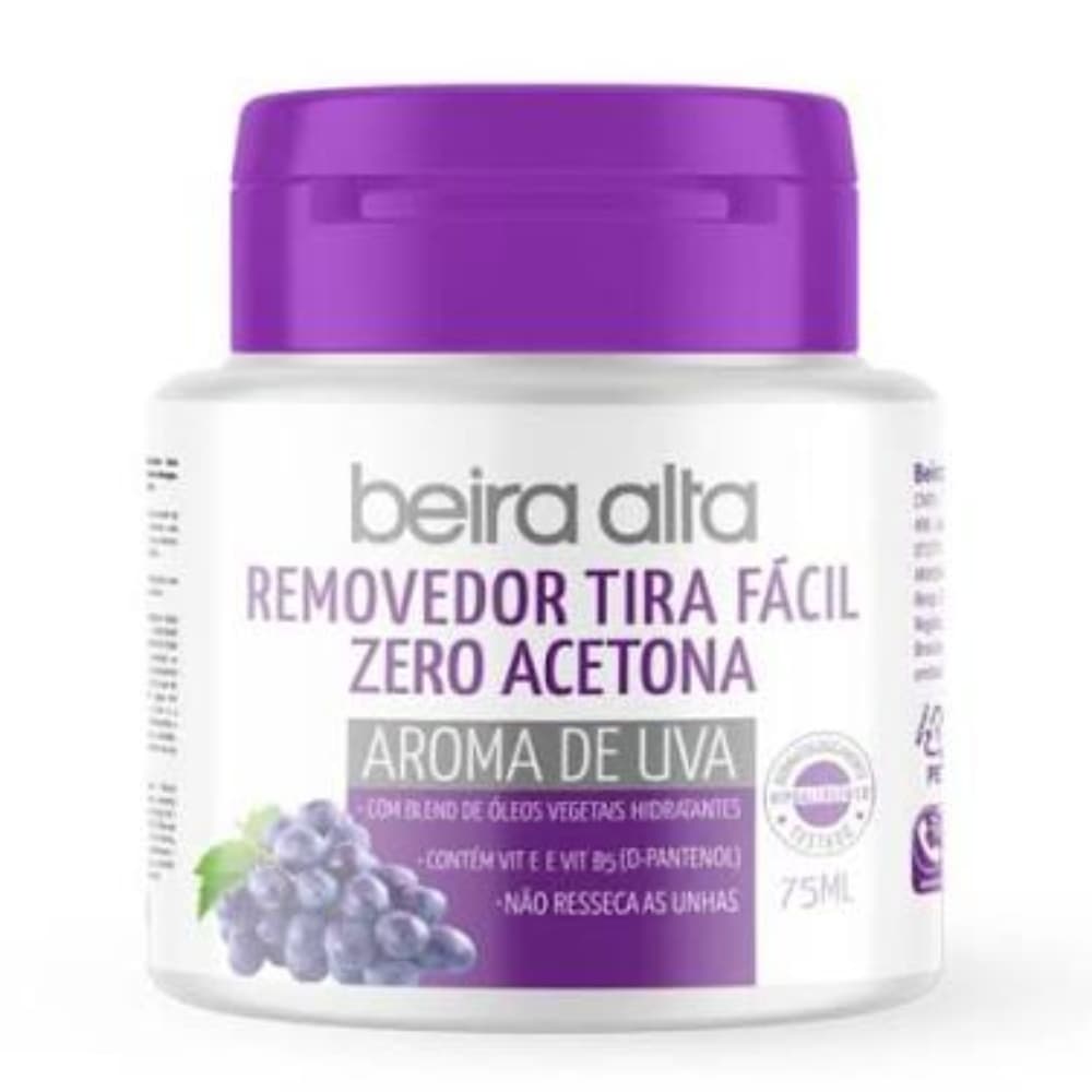 Removedor Tira Facil Beira Alta Zero Acetona Uva 75ml