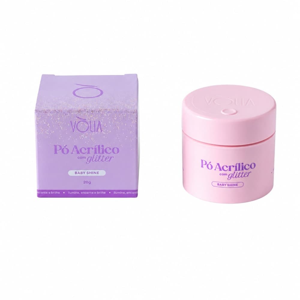 Po Acrilico com Glitter Volia Baby Shine 20g