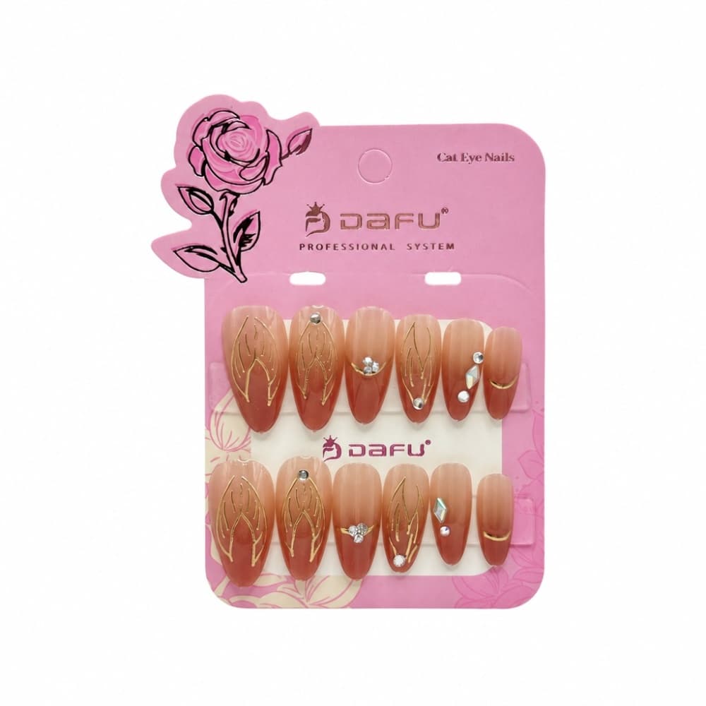 Postiça Almond Nude Dafu 12 unidades
