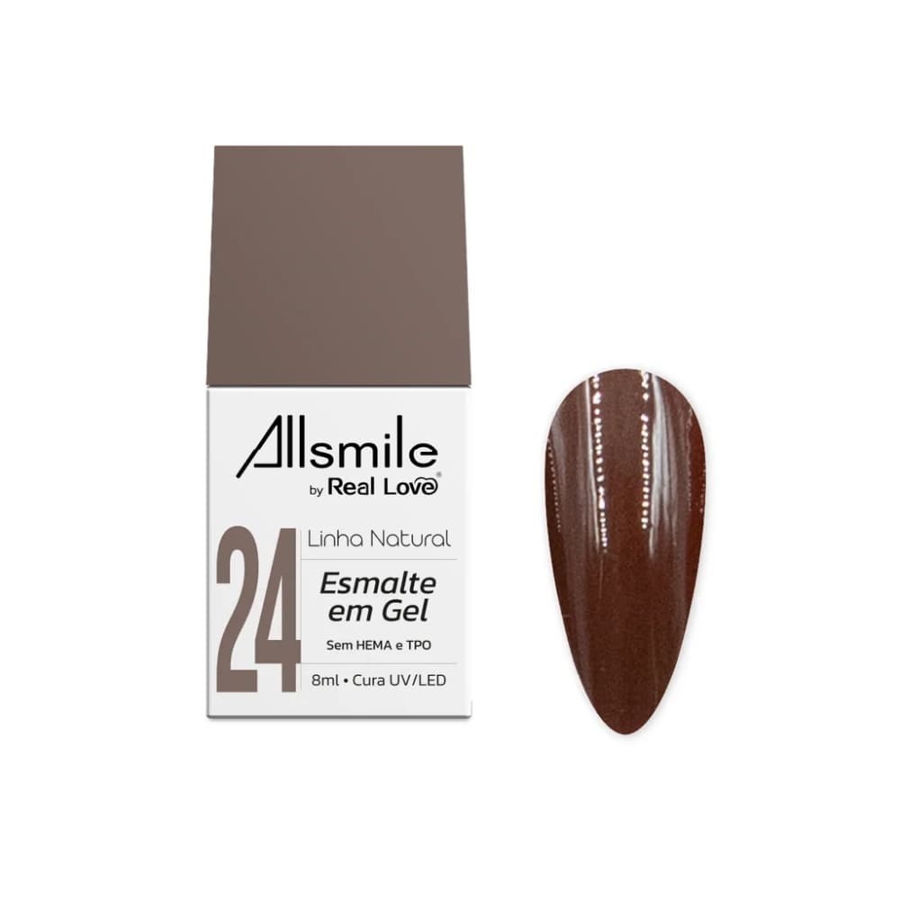 Esmalte em Gel Allsmile Marrom 10ml 024