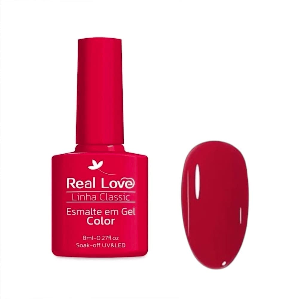 Esmalte em Gel Real Love Classic Vermelho 8ml 047