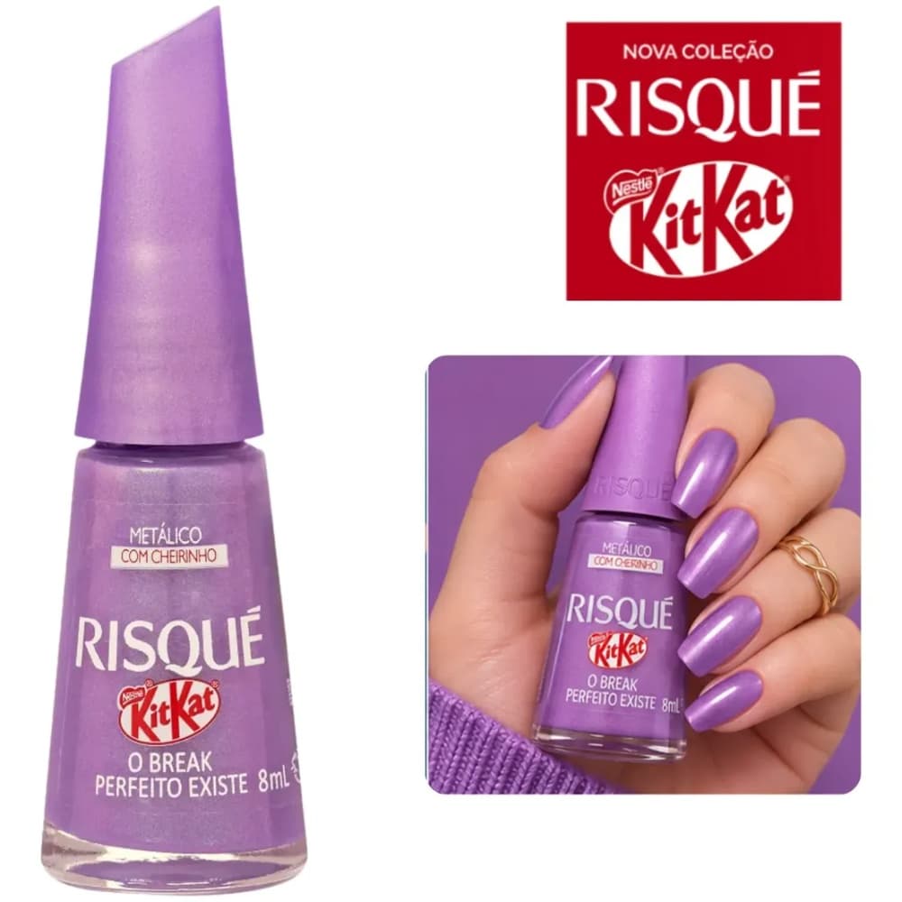 Esmalte Risque Coleção Kitkat O Break Perfeito Existe 8ml