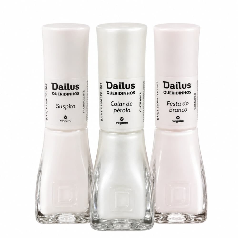 Kit Esmaltes Francesinha Dailus 3 unidades