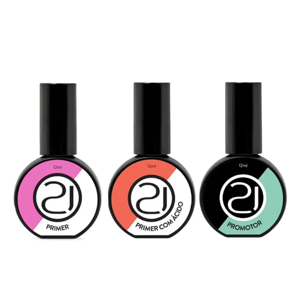 Kit Preparadores Nails 21 3 unidades