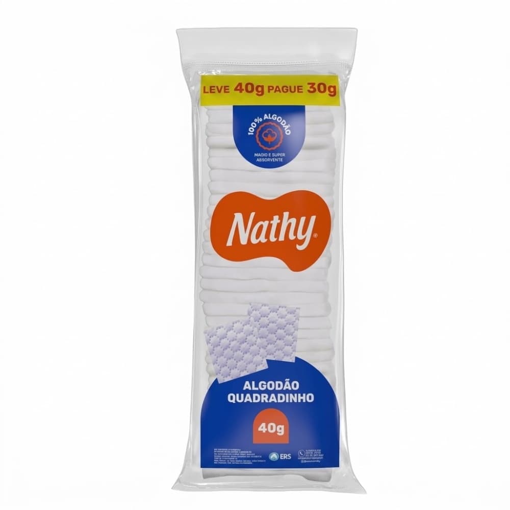 Algodão Quadradinho Nathy 40g