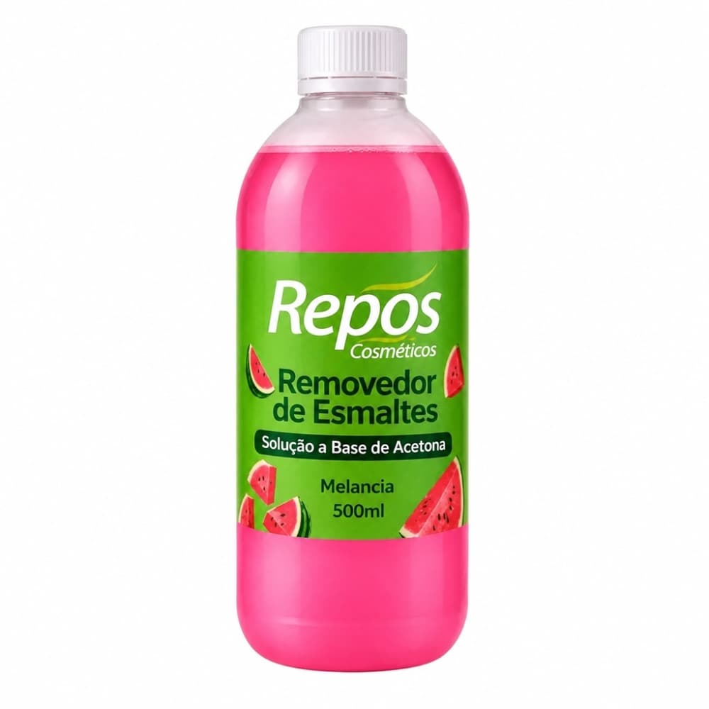 Removedor De Esmalte Repos C Acetona Frutas Melancia 500ml