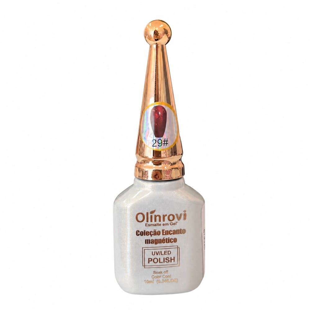 Esmalte em Gel Coleção Encanto Magnético Olínrovi Vermelho 10ml 029