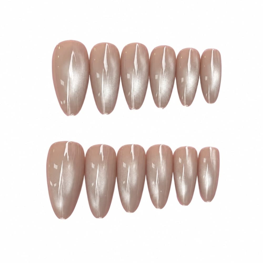 Postiça Almond Nude Nice Beauty 12 peças