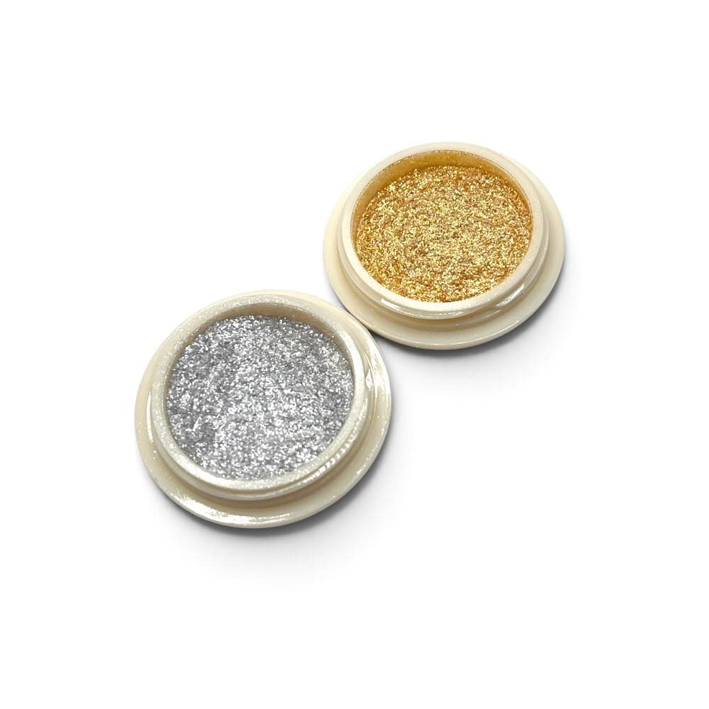 Kit Po Cromado com Glitter Mey com 2 unidades