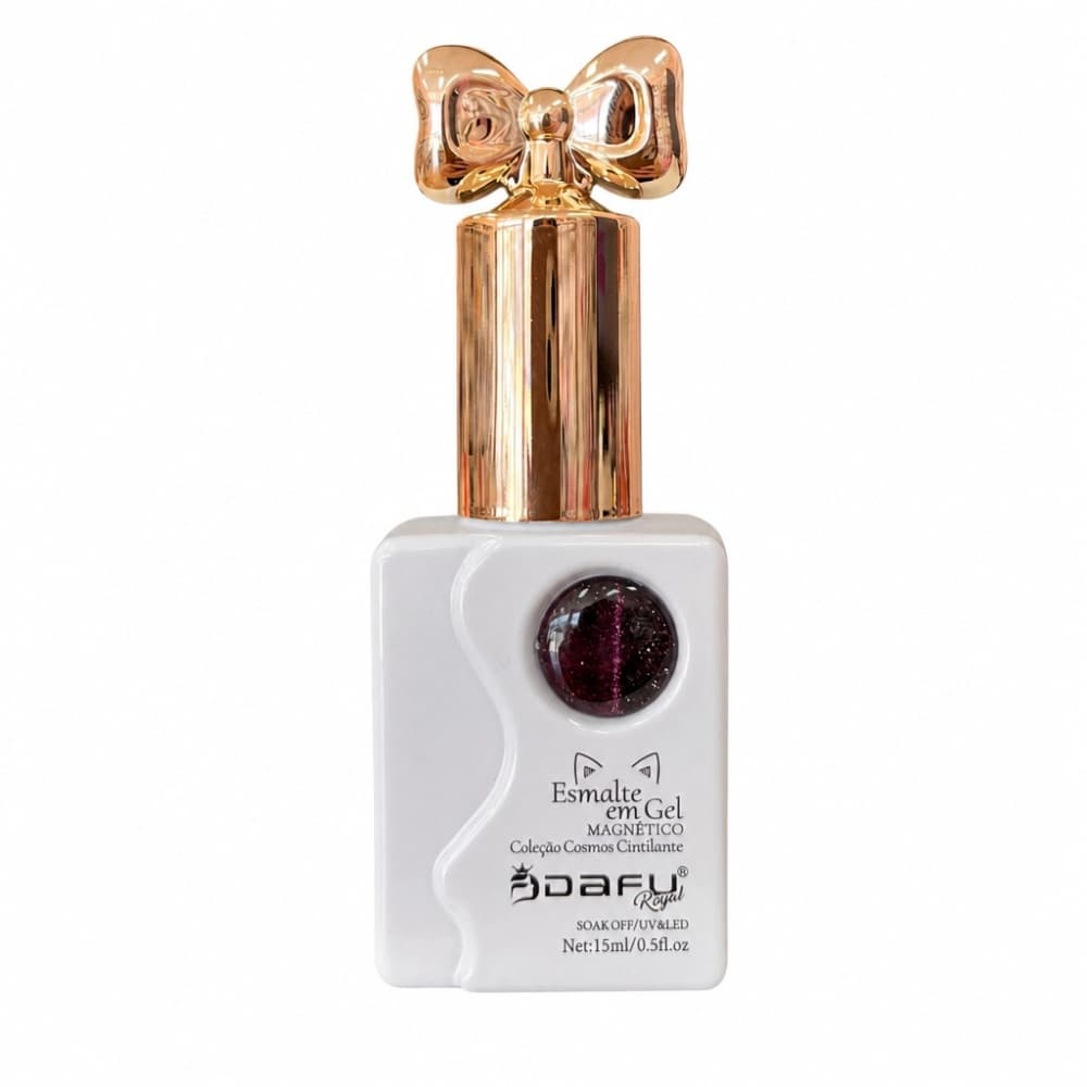 Esmalte em Gel Dafu Magnetico Coleção Cosmos Roxo Vinho 10ml Cor 021