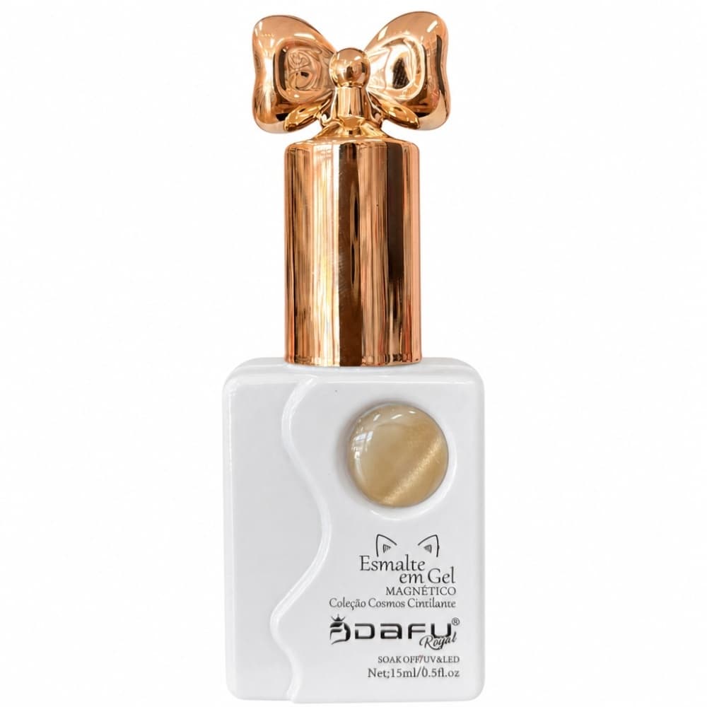 Esmalte em Gel Dafu Magnetico Coleção Cosmos Dourado 10ml Cor 015