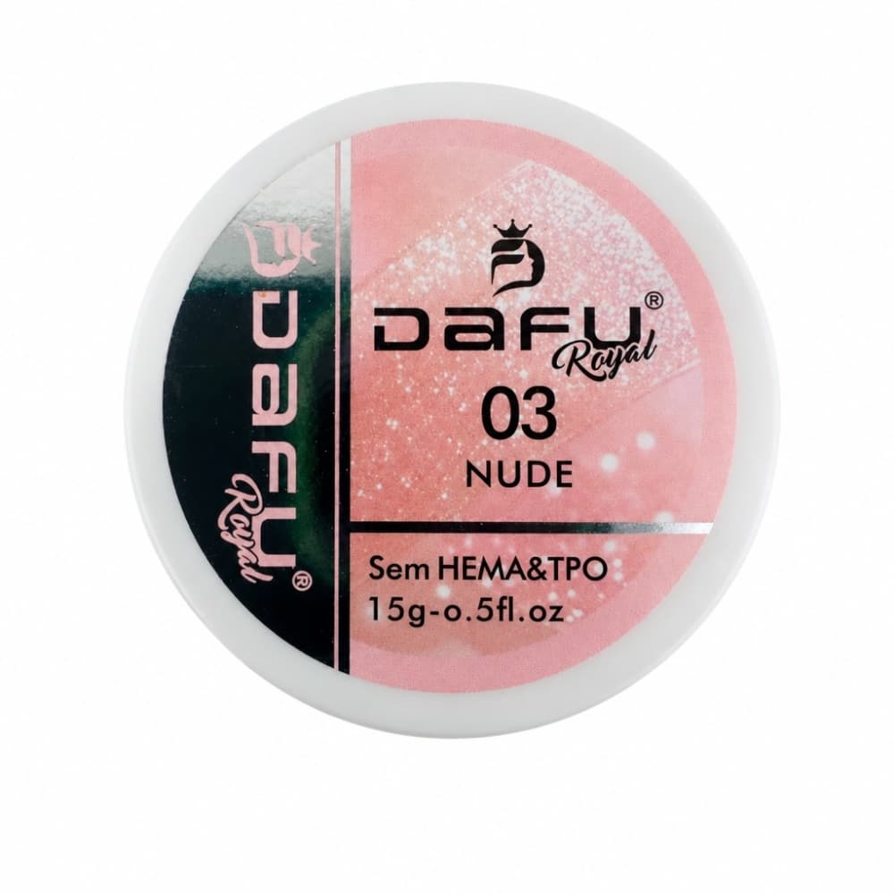 Gel Construtor com Glitter Nude 3 Dafu 15g