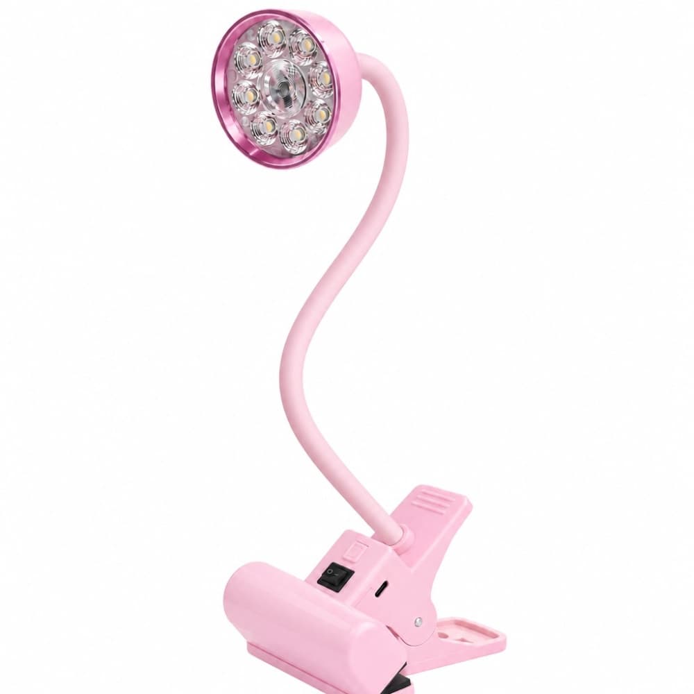Mini Cabine Presilha Led UV 2 em 1 Rosa com Luminária