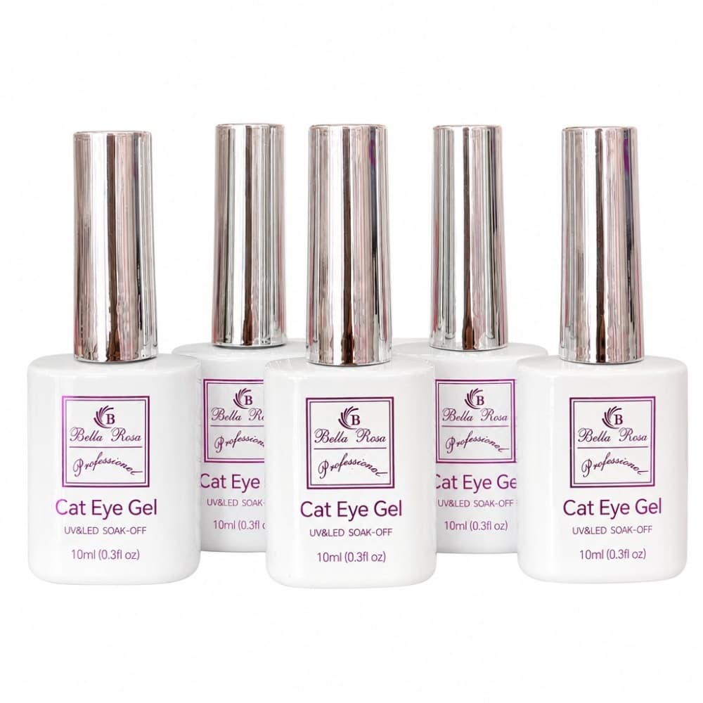 Kit Esmaltes em Gel Magnetico Bella Rosa Clean Cllection 6 unidades