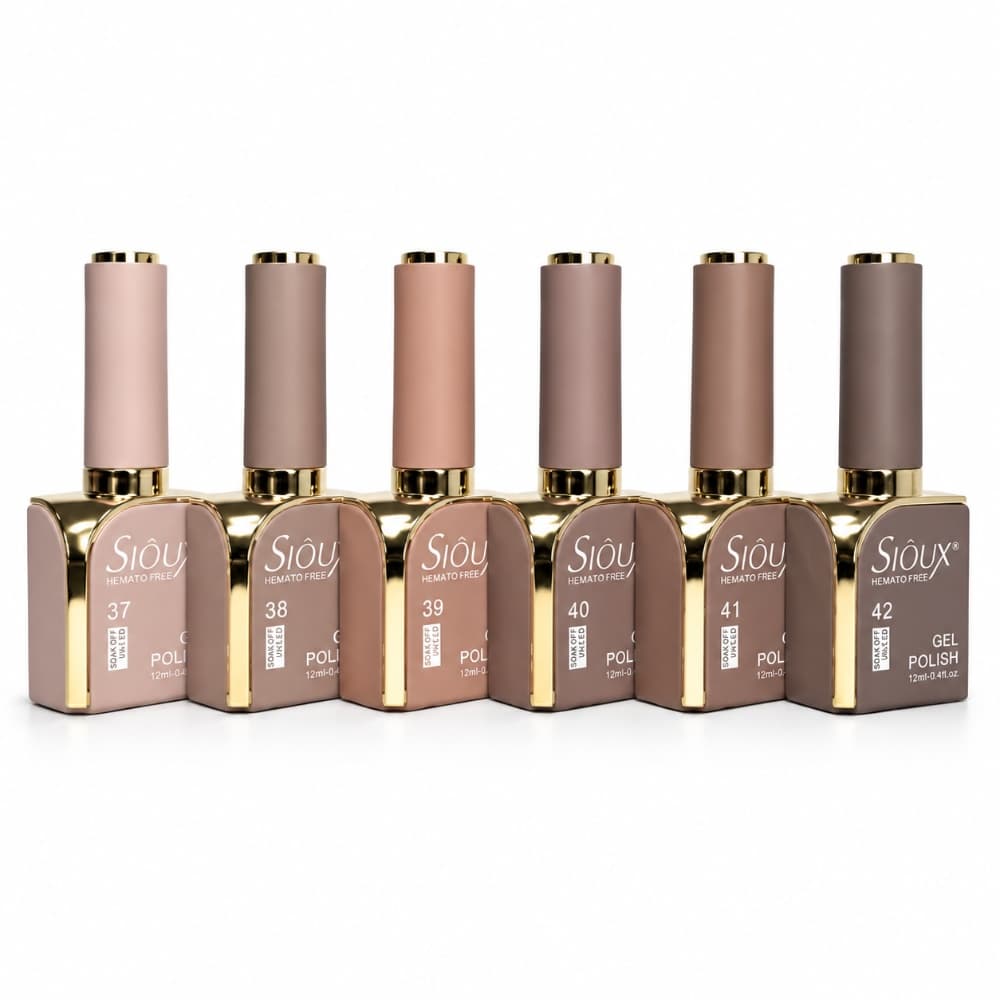 Kit Esmaltes em Gel Sioux Camel 6 unidades